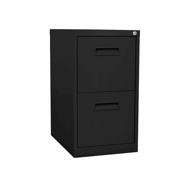 Archivero móvil metálico de 2 gavetas