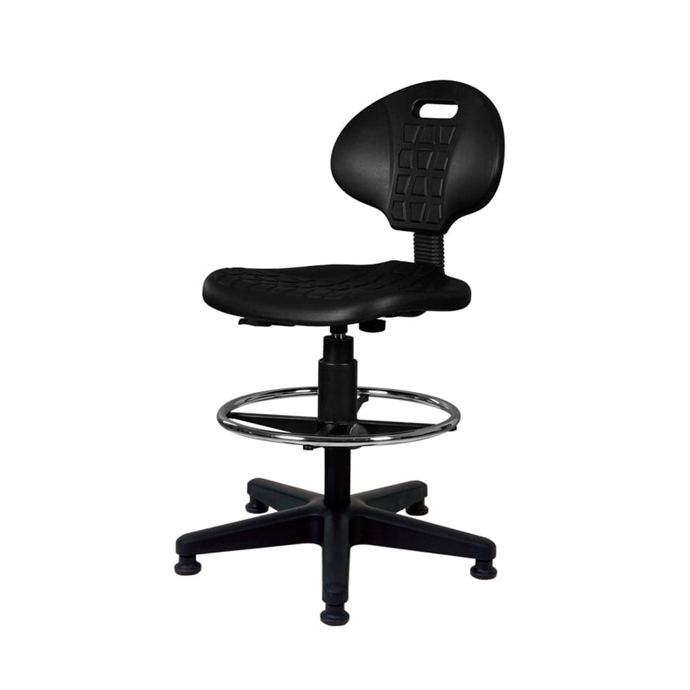 Silla Cajero Sin Brazos Industrial Aro Cromado OFIK 287