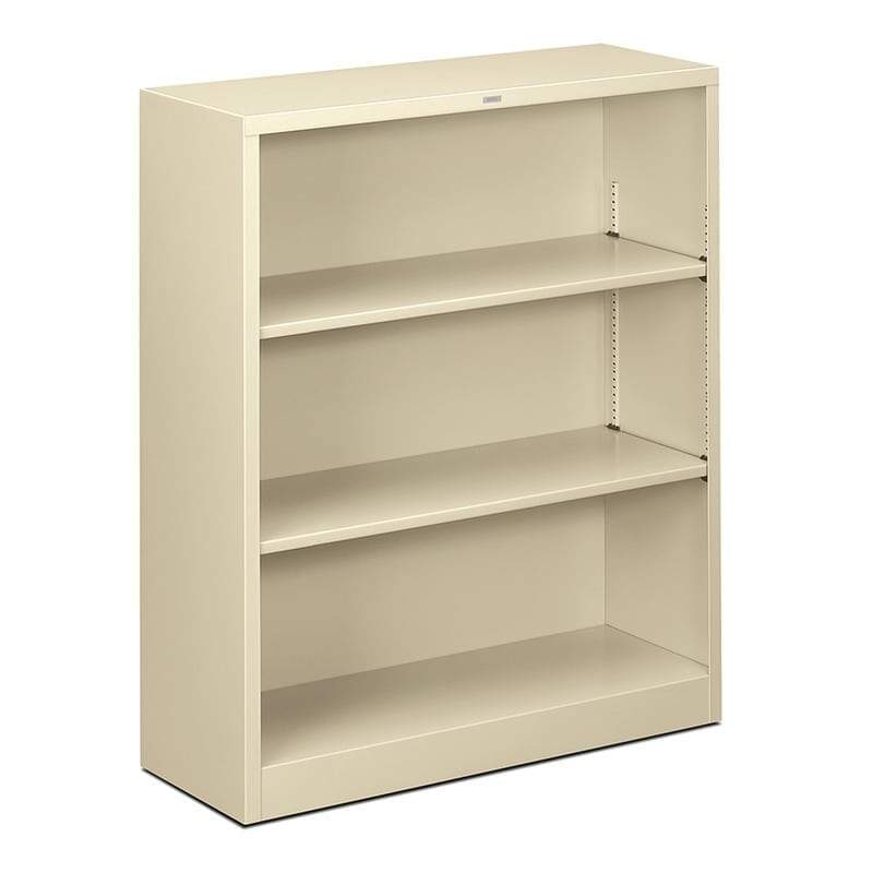 Librero de piso metálico de piso con 2 entrepaños