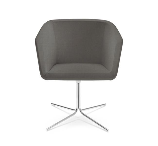 Sillón Meg Labenze Base de Acero Cromado