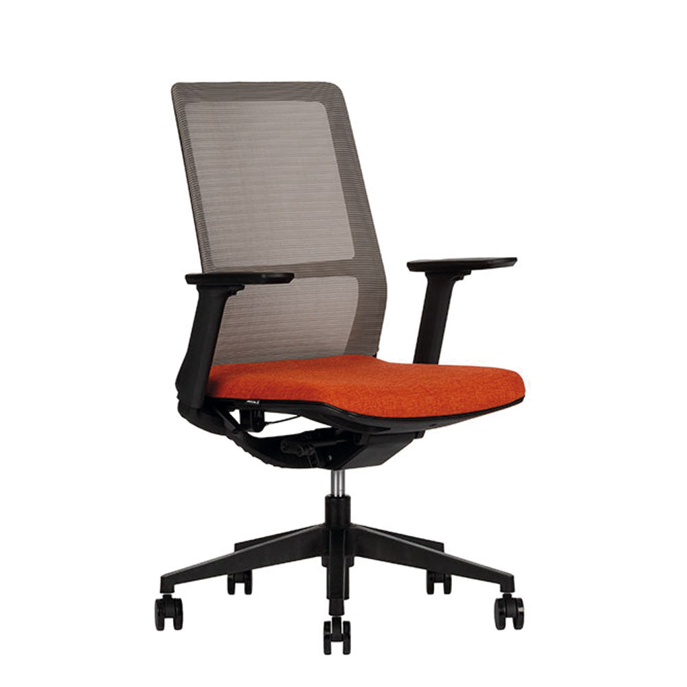 Silla Sense Respaldo Bajo Black Techno