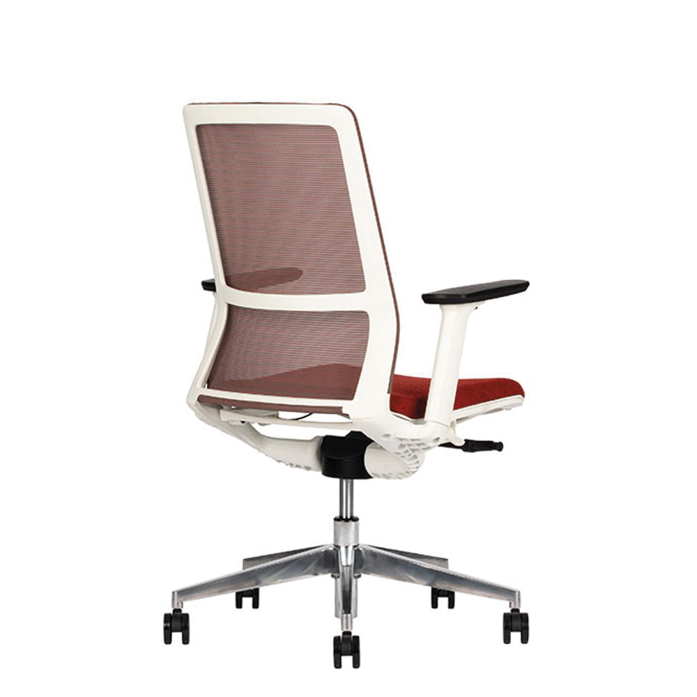 Silla Sense Respaldo Bajo White Techno