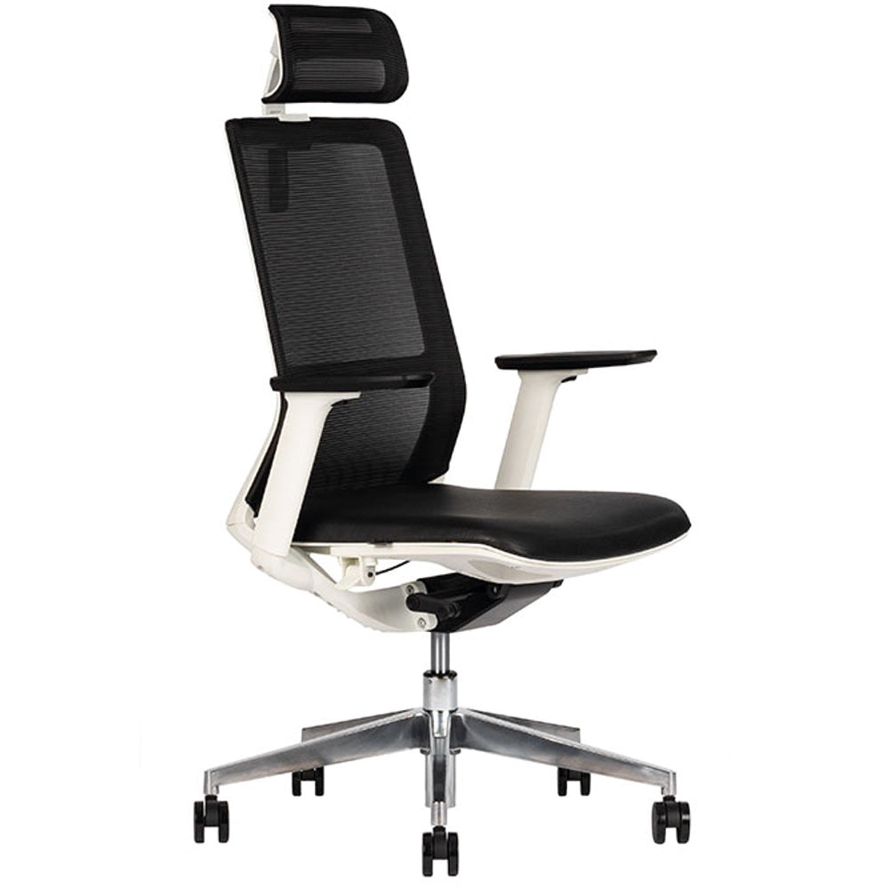 Silla Sense Respaldo Alto White Techno