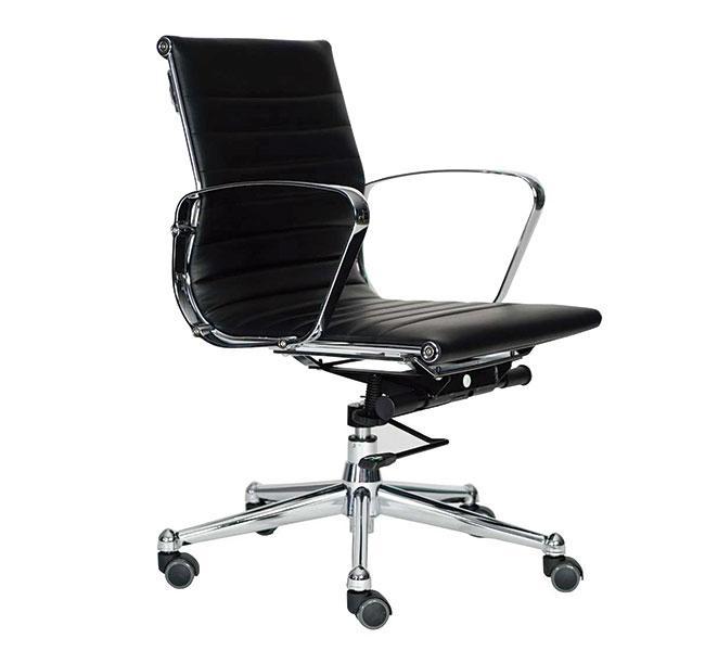 Silla Semi Ejecutiva de Respaldo Bajo Skin Techno