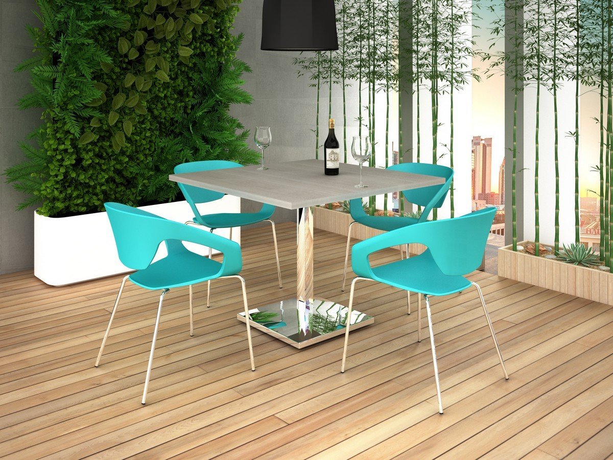 Mesa cuadrada tech rest/art techno