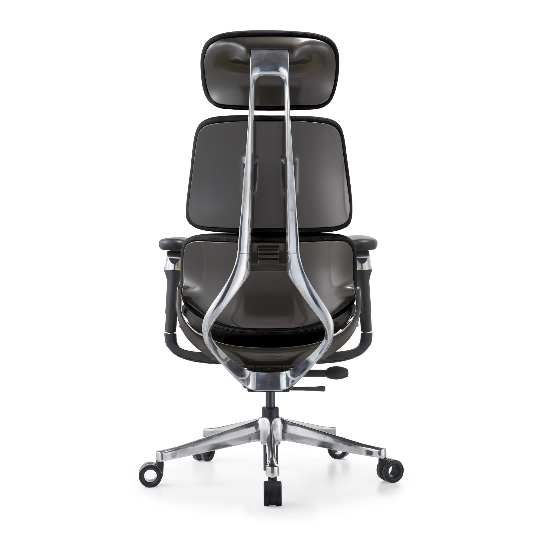 Silla Ejecutiva TH16 Vinipiel Negro y Base Cromada