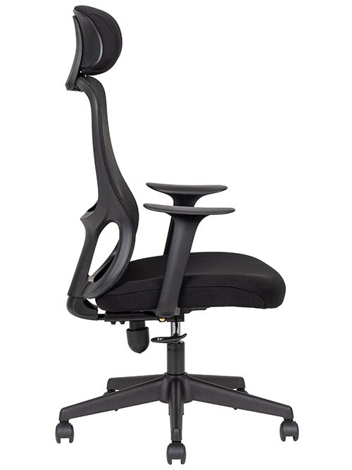 Silla Journey Black Respaldo Alto Techno