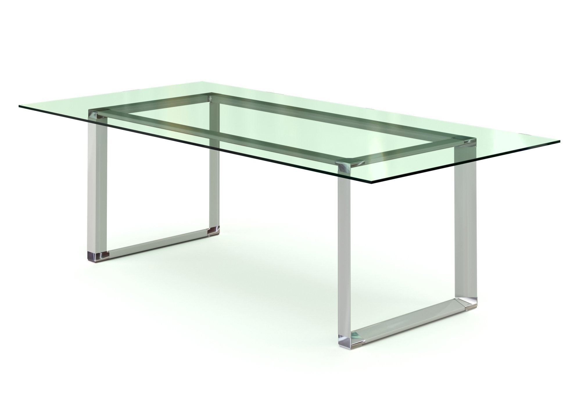 Mesa de juntas con cubierta de vidrio 